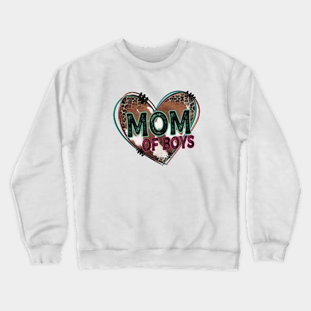 mom of boys Crewneck Sweatshirt by DigitalCreativeArt